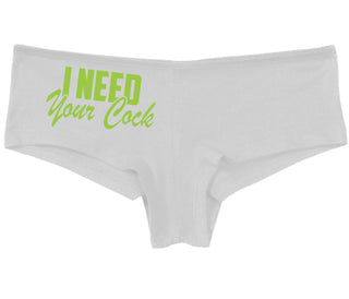 I Need Your Cock - White Boy Short