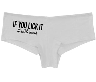 If You Lick It - It Will Cum - White Boy Short