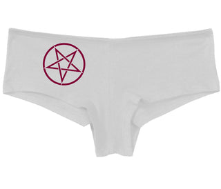 Inverted Pentagram - White Boy Short
