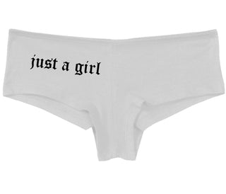 Just A Girl - White Boy Short