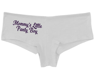Mommy's Little Panty Boy - White Boy Short