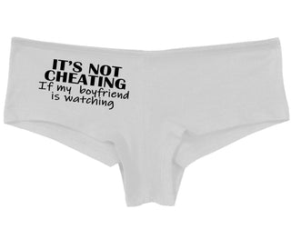 It’s Not Cheating If My Boyfriend Watches - White Boy Short