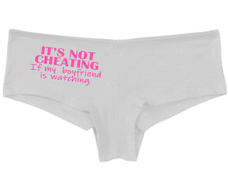 It’s Not Cheating If My Boyfriend Watches - White Boy Short