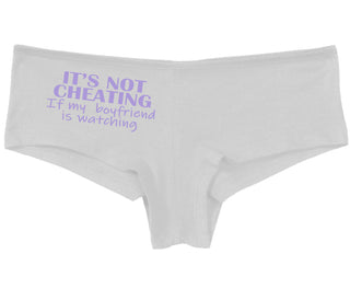 It’s Not Cheating If My Boyfriend Watches - White Boy Short