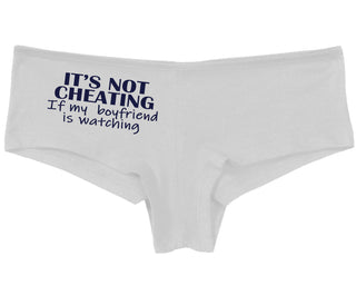 It’s Not Cheating If My Boyfriend Watches - White Boy Short