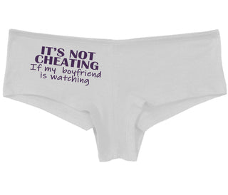 It’s Not Cheating If My Boyfriend Watches - White Boy Short