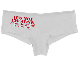 It’s Not Cheating If My Boyfriend Watches - White Boy Short