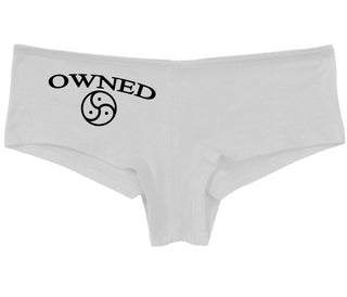 Owned With BDSM Symbol - White Boy Short