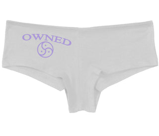 Owned With BDSM Symbol - White Boy Short