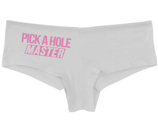 Pick A Hole Master - White Boy Short