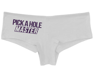Pick A Hole Master - White Boy Short