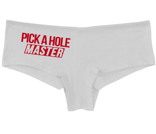 Pick A Hole Master - White Boy Short