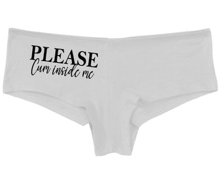 Please Cum Inside Me - White Boy Short