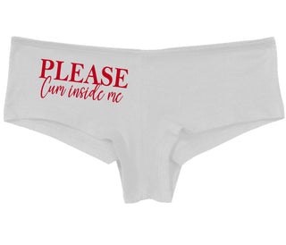Please Cum Inside Me - White Boy Short