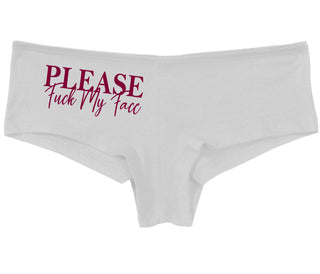 Please Fuck My Face - White Boy Short
