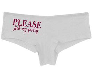 Please Lick My Pussy - White Boy Short
