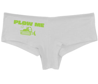 Plow Me - Funny Tractor Design - White Boy Short