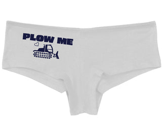 Plow Me - Funny Tractor Design - White Boy Short