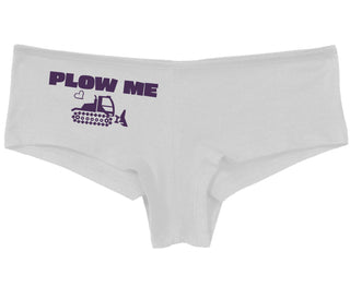 Plow Me - Funny Tractor Design - White Boy Short