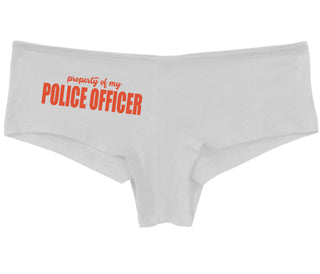 Property Of My Police Officer - White Boy Short