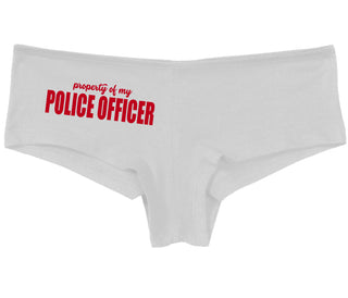 Property Of My Police Officer - White Boy Short