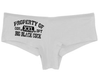 Property Of Big Black Cock - Queen Of Spades - White Boy Short