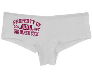 Property Of Big Black Cock - Queen Of Spades - White Boy Short