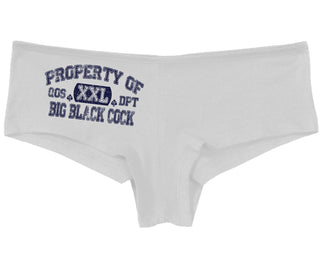 Property Of Big Black Cock - Queen Of Spades - White Boy Short