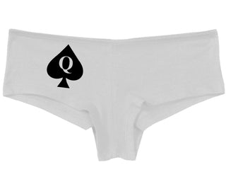 Queen Of Spades Logo - White Boy Short