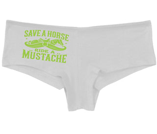 Save A Horse Ride A Mustache - White Boy Short