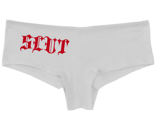 Slut - Goth Look - White Boy Short