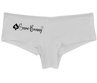 Snow Bunny - Queen of Spades - White Boy Short