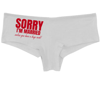 Sorry I'm Married Unless You Have A Huge Cock - White Boy Short