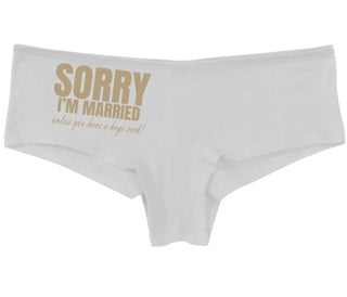 Sorry I'm Married Unless You Have A Huge Cock - White Boy Short