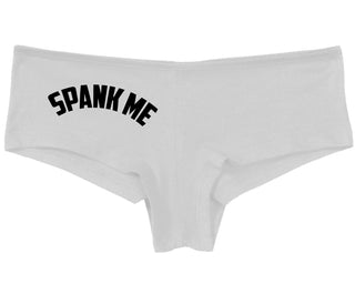Spank Me - Bold Design - White Boy Short