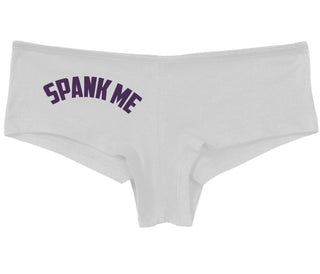 Spank Me - Bold Design - White Boy Short
