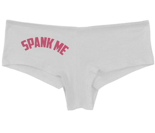 Spank Me - Bold Design - White Boy Short