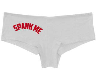 Spank Me - Bold Design - White Boy Short