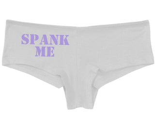 Spank Me. Stencil Design - White Boy Short