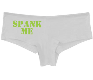 Spank Me. Stencil Design - White Boy Short