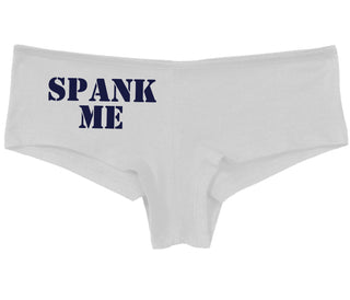 Spank Me. Stencil Design - White Boy Short