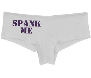 Spank Me. Stencil Design - White Boy Short