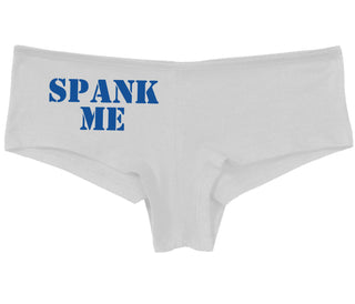 Spank Me. Stencil Design - White Boy Short