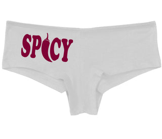 Spicy - Cute Pepper Logo - White Boy Short