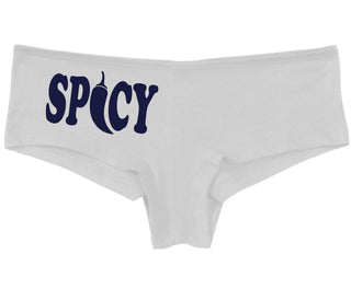 Spicy - Cute Pepper Logo - White Boy Short
