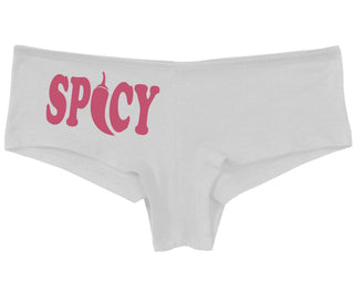 Spicy - Cute Pepper Logo - White Boy Short