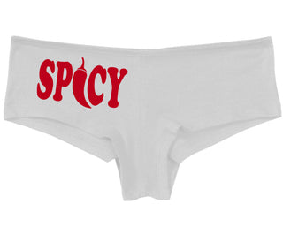 Spicy - Cute Pepper Logo - White Boy Short