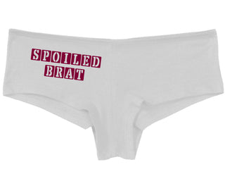 Spoiled Brat - Block Design - White Boy Short