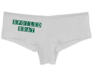 Spoiled Brat - Block Design - White Boy Short