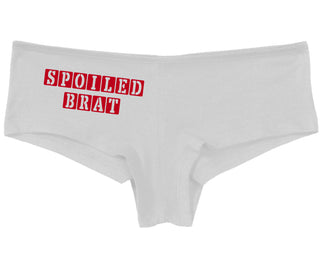 Spoiled Brat - Block Design - White Boy Short